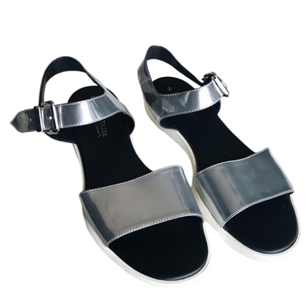 Aquatalia Silver Ravish Sandals - Picture 2 of 4